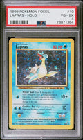 PSA 4 Lapras 10/62 Fossil Holo unlimited graded slab