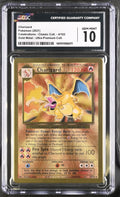 CGC 10 Charizard (Gold Metal) - 4/102 - Celebrations Classic Collection Ultra-Premium Collection - Cert 1401010066071 - CGC slab front