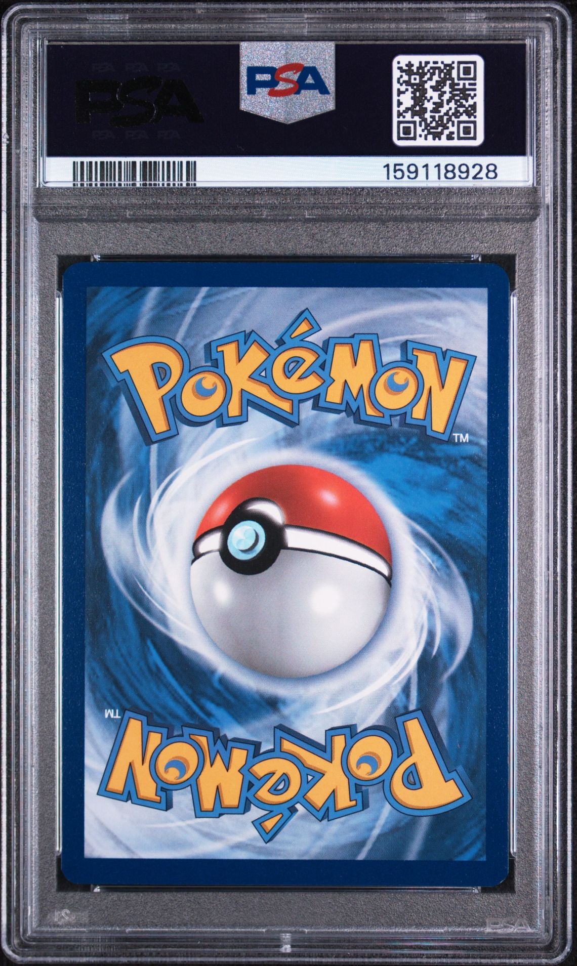 PSA 9 Pikachu & Zekrom GX - SM168 - Promo - Cert 159118928 - PSA slab back