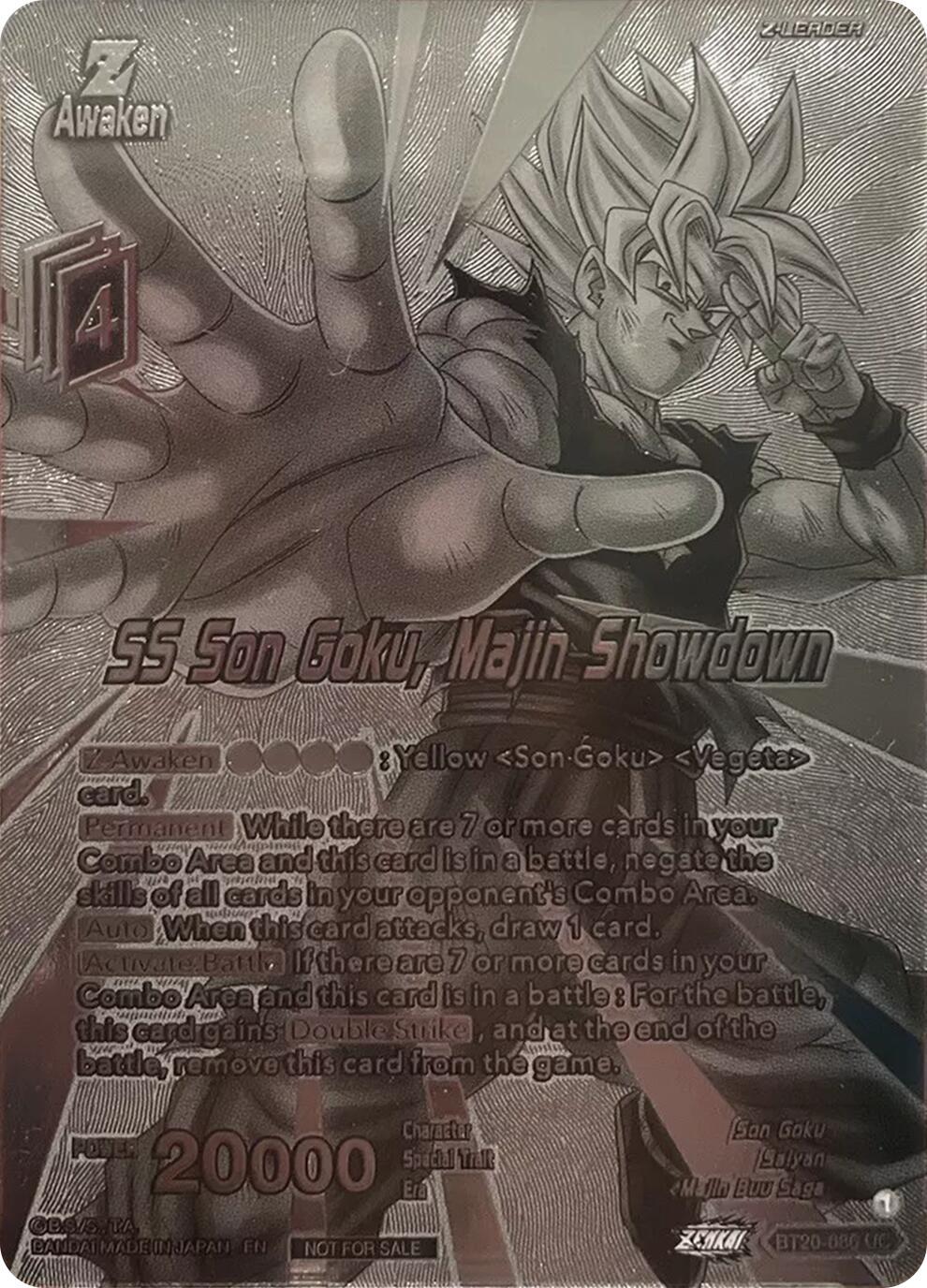 SS Son Goku, Majin Showdown [Silver Metal Foil]