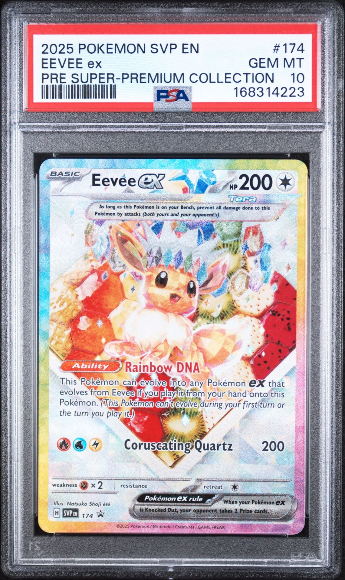 PSA 10 Eevee ex - 174 - Promo - Cert 168314223 - PSA slab front