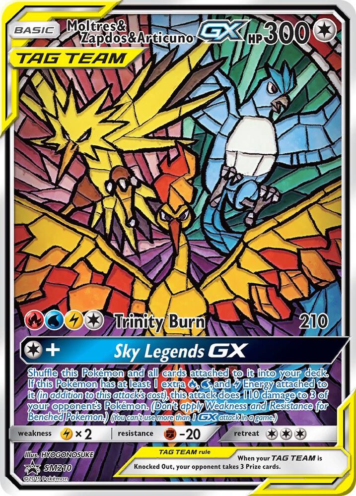 PSA 9 Moltres & Zapdos & Articuno GX - SM210 - Promo