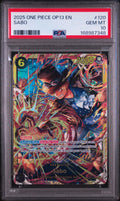 PSA 10 Sabo - OP13-120 - SEC - Carrying on His Will - Cert 168987348 front