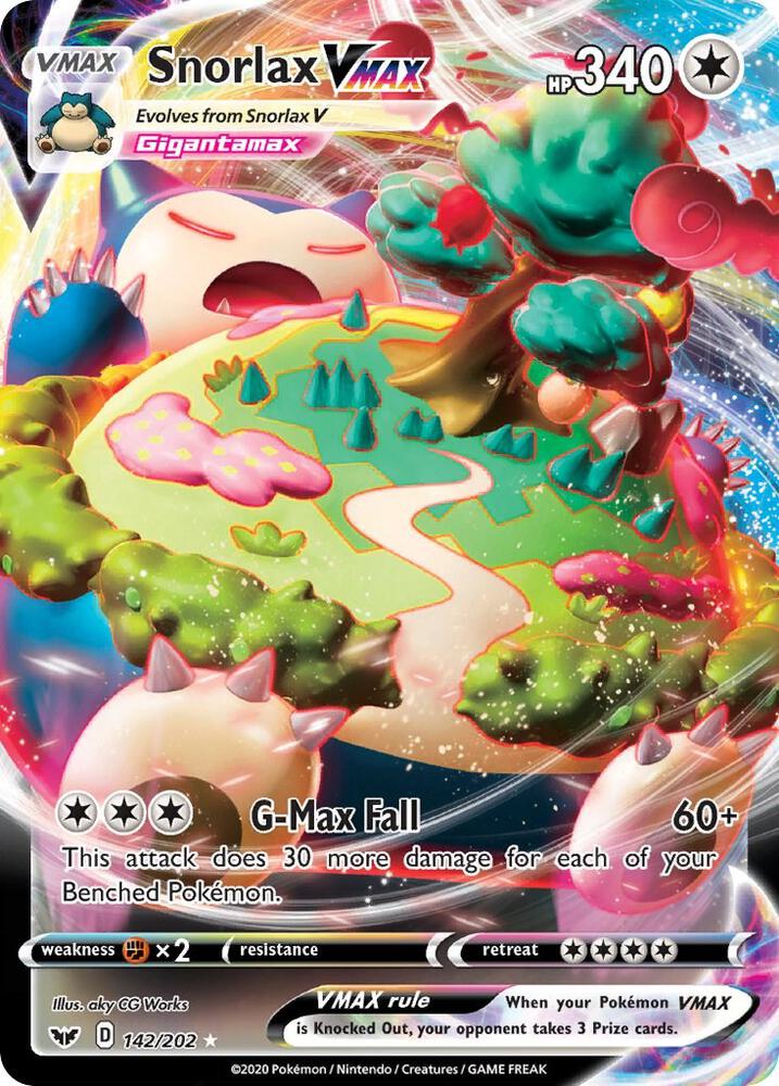 Snorlax VMAX - 142/202 - Ultra Rare - Sword & Shield Base Set