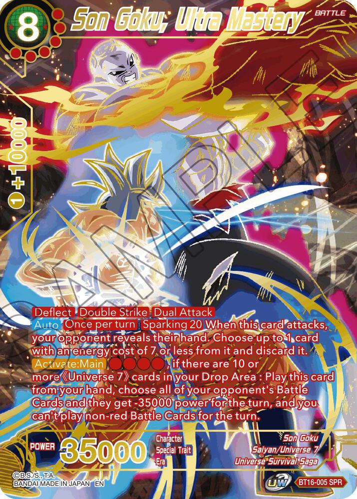 Son Goku, Ultra Mastery (SPR) - BT16-005