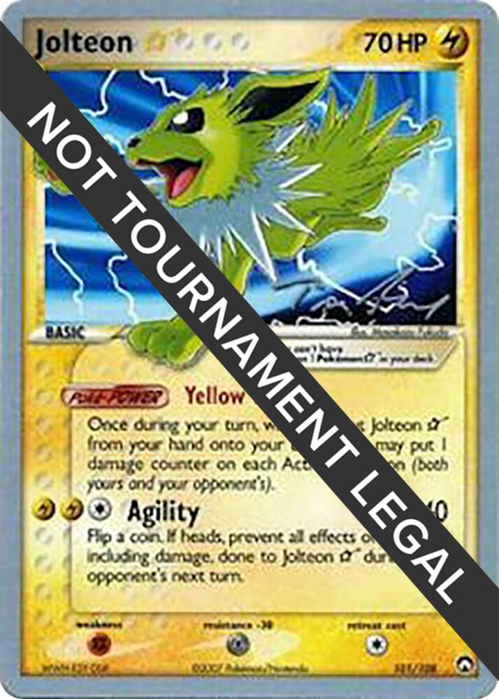 Jolteon Star - 2007 (Tom Roos) - 101/108 - Rare - World Championship Decks