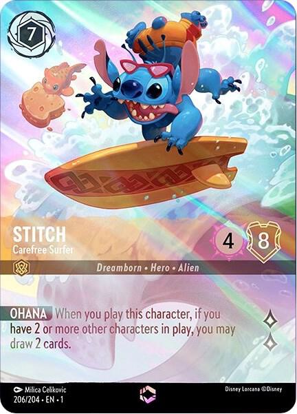 Stitch - Carefree Surfer (Enchanted) - 206/204 - Enchanted - First Chapter