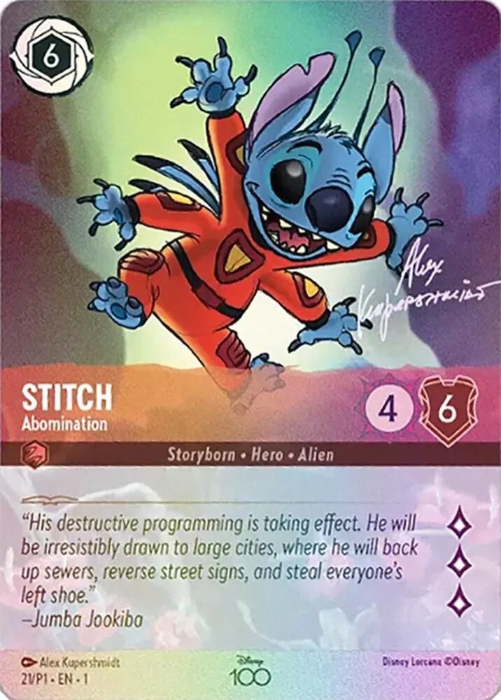 Stitch - Abomination (Alternate Art) - 21/P1 - Promo - Disney100 Promos