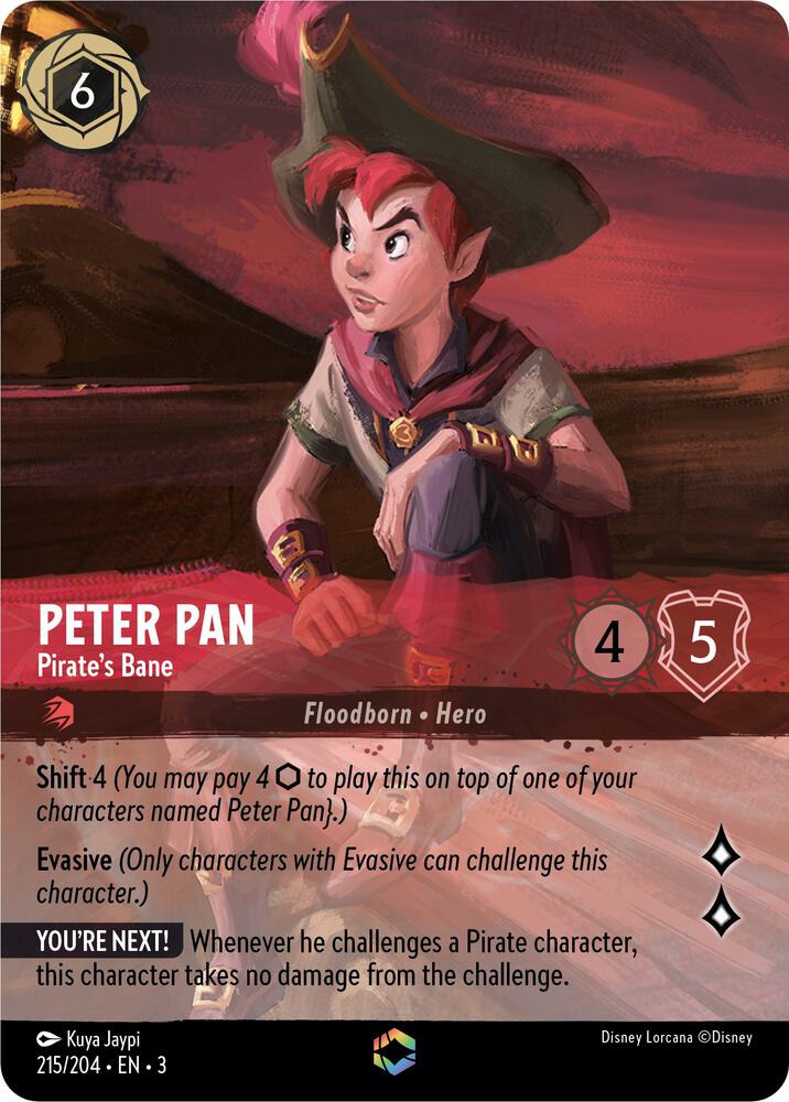 Peter Pan - Pirate's Bane (Enchanted) - 215/204 - Enchanted - Into the Inklands
