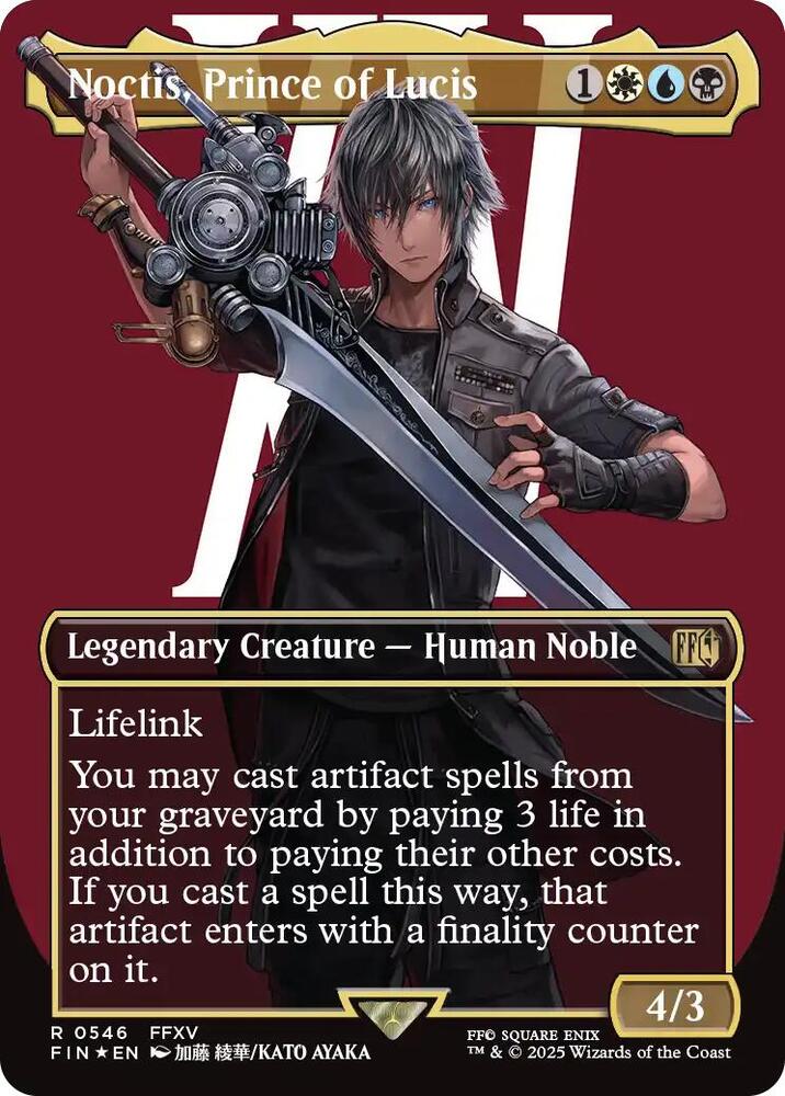 Noctis, Prince of Lucis (Borderless) (Surge Foil) - 546 - R - FINAL FANTASY