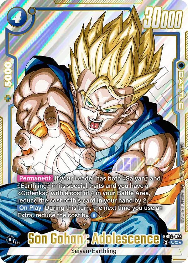 Son Gohan : Adolescence - SB02-026 (Alternate Art)