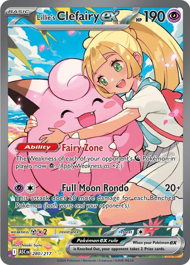 Lillie's Clefairy ex - 280/217 - Special Illustration Rare - Ascended Heroes
