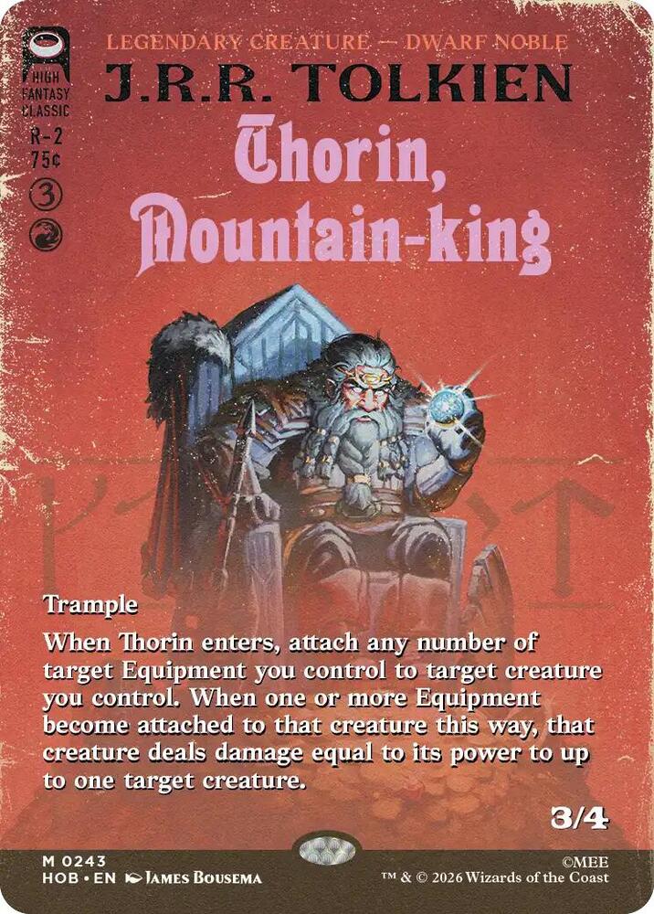 Thorin, Mountain-king (Borderless) - 243 - M - The Hobbit: An Unexpected Journey