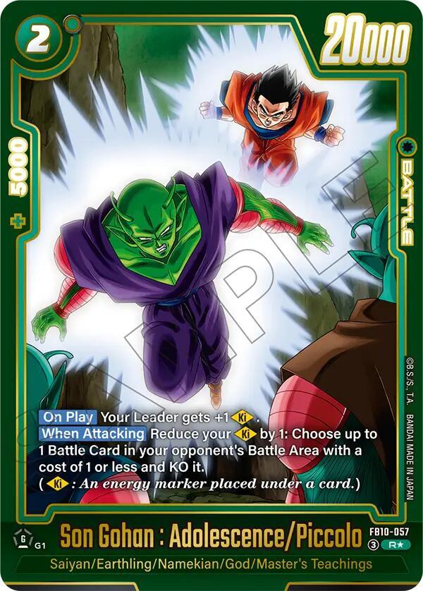 Son Gohan : Adolescence/Piccolo - FB10-057 (Alternate Art)