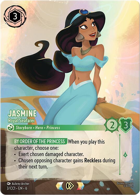 CGC 10 Jasmine - Royal Seafarer (Foil) - 3/CC1 - Promo - Curator's Collection Heroines Edition - Cert 6203726014