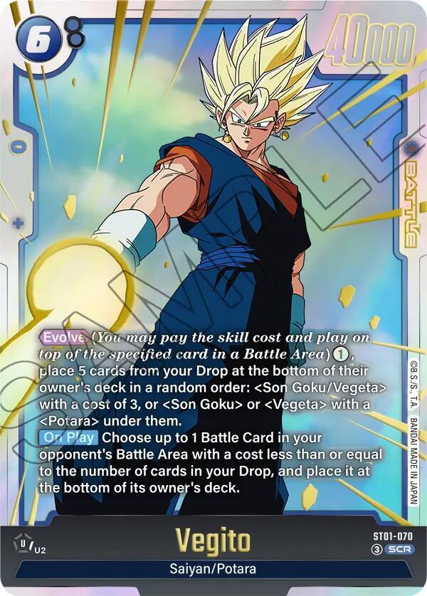 Vegito - ST01-070 - Secret Rare - Story Booster 01