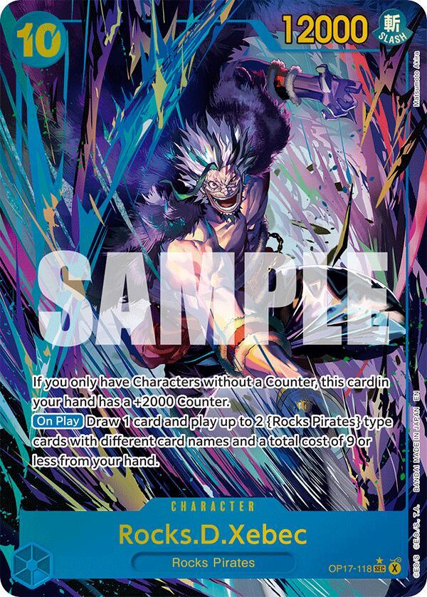 Rocks.D.Xebec (118) (Alternate Art) - OP17-118 - SEC - The World's Strongest Warriors