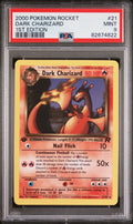 PSA 9 Dark Charizard (1st Edition) - 21/82 - Rare - Team Rocket - Cert 82674822 - PSA slab front