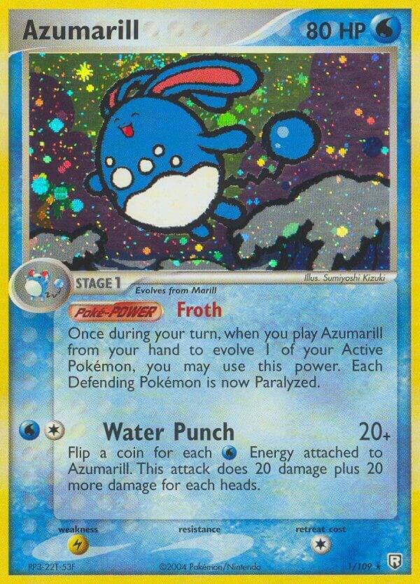 Azumarill - 1/109 - Holo Rare - EX Team Rocket Returns