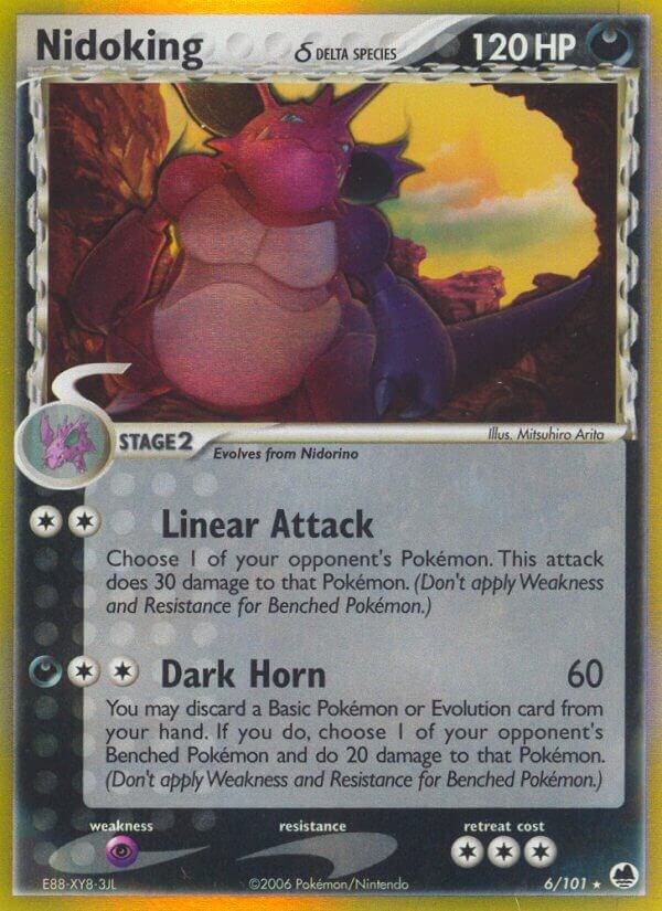 Nidoking (Delta Species) - 6/101 - Holo Rare - Dragon Frontiers