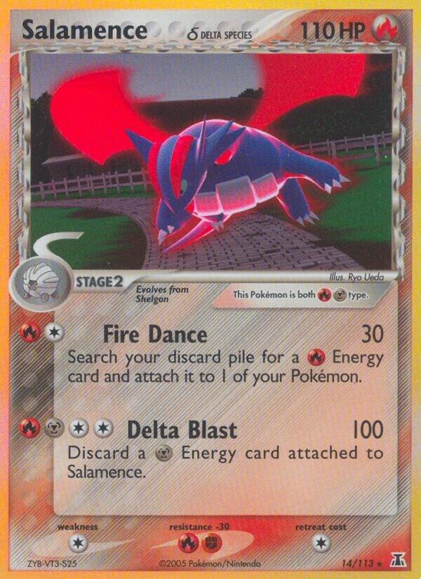 Salamence (Delta Species) - 14/113 - Holo Rare - Delta Species