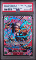 PSA 10 Trafalgar Law (Special Alternate Art) - OP13-031 - R - Adventure on Kami's Island - Cert 168987349 front