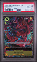 PSA 10 Nico Robin (Alternate Art) - OP09-107 - R - Emperors in the New World - Cert 168987334 front