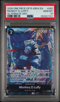 PSA 10 Monkey.D.Luffy (Alternate Art) - OP15-092 - R - Adventure on Kami's Island - Cert 168987351 front