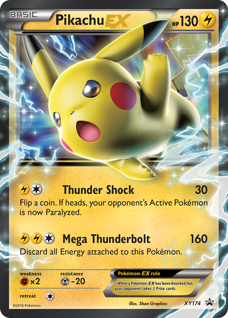 Pikachu EX - XY174 - Promo - XY Promos
