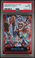 PSA 10 Monkey.D.Luffy - ST21-001 - L - Starter Deck 21: EX Gear 5 - Cert 168987333 front