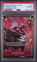 PSA 10 Roronoa Zoro (Alternate Art) - ST21-015 - SR - Starter Deck 21: EX Gear 5 - Cert 168987352 front