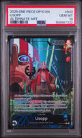 PSA 10 Usopp (Alternate Art) - OP10-042 - L - Royal Blood - Cert 168987332 front
